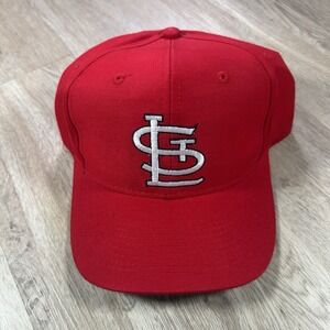 VTG St Louis Cardinals Snapback Hat MLB Baseball Logo Athletic Red Cap